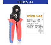 Crimping Pliers Ferrule Sleeves Tubular Terminal Tools HSC8 6-4A/6-6A/16-6E Wire Crimper Household Electrical Sets