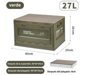 Outdoor Camping Storage Box Side Door Camping Wooden Lid Folding Box Car Trunk Storage Box Sundries Storage Box