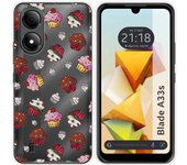 Funda Silicona para Zte Blade A33s diseño Muffins Dibujos