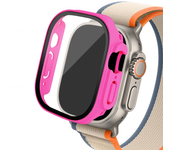 Glass+case For Apple Watch Ultra 2 case 49mm smartwatch PC Bumper+Screen Protector Tempered Cover iwatch series band Accessories