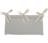 Bolsa para Cuna de Bebe, Bolsa para cochecito de Bebe, Algodón Puro, Doble rejilla, pañal, biberón, Juguetes de dentición, Bolsa de almacenamiento decorativo