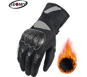 Suomy Women Winter Warm Motorcycle Gloves Lady Girls New Pink 100% Waterproof Guantes Moto Luvas Touch Screen Motocross Glove