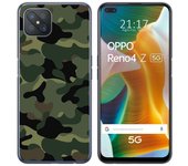 Tumundosmartphone Funda Gel Tpu para Oppo Reno 4Z 5G diseño Camuflaje Dibujos