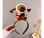 Funny Headband Cartoon Mouse Hairband New Cartoon Plush Doll Headband French Wide-brim Hairpin Photo Headwear Creative Girl Gift