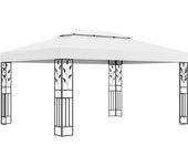 vidaXL Cenador con Doble Techo 3x4 m Sombrilla Carpa al Aire Libre Color Taupé,  Blanco,  Antracita y mas