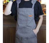 Good Quality Apron Waterproof Men's Solid Cotton Work Apron With Kangaroo Pocket, Durable Carpenter Apron Store Apron For Men