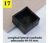 16Pcs Black Silicone Chair Leg Covers with Felt Pad Furniture Leg Protectors for Hardwood Floors Prevent Scratches &Reduce Noise