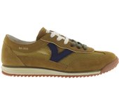 Victoria Saturno Zapatillas de rejilla con piezas de serraje al tono y suela dentada 1158106