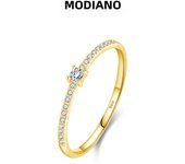 MODIAN 925 Sterling Silver Fashion Simple Square Zircon Stacking Thin Finger Rings For Women Fine Jewelry Accessories