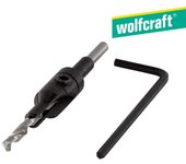 Broca de Taladro Wolfcraft para Madera 3,5-5/9,5mm (2500000)