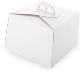 Glotomania Caja para Tarta Blanca RIO 26 Cm - Cartón Extra-resistente