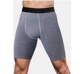 Pantalones cortos de compresión para hombre, Shorts elásticos de secado rápido para correr, Fitness, con bolsillo, talla grande, color negro, ajustados, para entrenamiento de gimnasio
