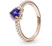 Pandora Pandora Rose Anillo en Pandora Rose Corazón Azul Brillante 188421C01 , para Mujer