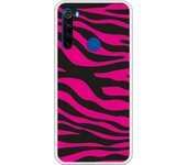 Funda compatible con Xiaomi Redmi Note 8T - Animal Print Zebra Negro Rosa