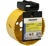 Corona sierra bimetal ø 79 mm. templado termico, base reforzada. corona madera, broca agujeros madera, acero, hierro, plasticos