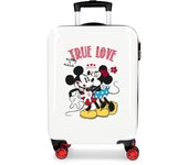 Disney Mickey Maleta De Cabina ABS Rígida True Love Blanco
