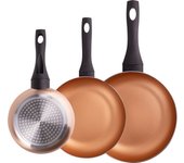 Set 3 Sartenes Aluminio Prensado San Ignacio