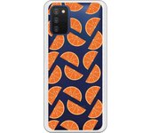 Funda compatible con Samsung Galaxy A03s - Patron naranjas