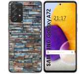 Tumundosmartphone Funda Gel Tpu para Samsung Galaxy A72 diseño Ladrillo 05 Dibujos