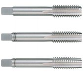 Juego de 3 machos para roscar a mano m din 352 hss rectificados rosca m52