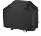 Funda para Barbacoa, 147x61x117cm Funda Impermeable, Fabric BBQ Cubierta para Parrilla de Barbacoa Duradera Anti-Viento Anti-UV Anti-Humedad, Negro