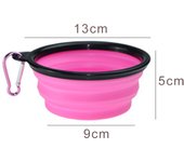 350ml Collapsible Dog Pet Folding Silicone Bowl Outdoor Travel Portable Puppy Food Container Feeder Dish Bowl Pet supplies