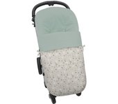 Saco dydados para silla de paseo modelo global en tejido Sydney estampado magia verde con el interior en napoles verde