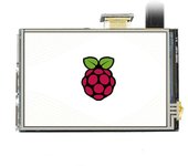 New 3.5 inch USB HDMI-compatible Touch Screen LCD Display Monitor + Case + Heatsink For Raspberry Pi 3B+ 4B