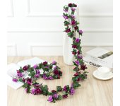 250cm Rose Artificial Silk Flowers Garland Wedding Home indoor outdoor wall Decoration Rose Flowers Fake Vines Plant Arrangement
