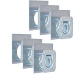 vidaXL ANILLOS DE SUJECIÓN DE TRÁILER 6 PZAS. ACERO GALVANIZADO 2000KG