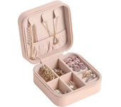 Mov-Caja de almacenamiento de joyas, anillos, Pendientes, collar, joyas, cómodo, Ligero, Gran capacidad, bolso femenino