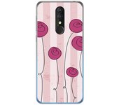 Tumundosmartphone Funda Gel Tpu para Alcatel 3 2019 diseño Flores Vintage Dibujos
