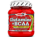 Amix Glutamine + Bcaa Powder 530 Gr Lima Limón Polvo