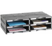 Archivador Modular Archivo 2000 ArchivoDoc 4 compartimentos Din A4 Negro 36 x 60 x 16,5 cm