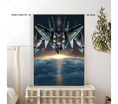 1PC Mobile Suit Gundam Anime Poster Self-adhesive Art Waterproof Paper Sticker Coffee House Bar Room Wall Decor