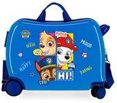 Patrulla Canina Maleta Correpasillos ABS Rígida La Patrulla Canina Be Happy Azul