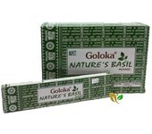 Incienso Basil Nature's de Goloka varillas