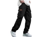 Men's loose straight leg workwear pants, men's spring and autumn American style pants, draped wide leg pants, men's