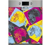 Oedim Vinilo para Lavavajillas Calaveras Multicolor 65x75cm, Vinilo Decorativo para lavavajillas, decoración para cocinas, Pegatina lavavajillas