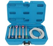 Bleed Brake Fluid Spanner Kit Brake Bleeding Wrenches Efficient Bleeding High Hardness Silicone Hose with Storage Box for Car