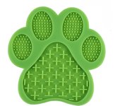 Dog Silicone Licking Pad Paw Shape Pet Slow Food Mat With Suction Cup Slow Food Pet Cat Dog Licking Mat