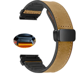 Crazy Horse Leather Silicone Strap for For Garmin Tactix 7 Pro Fenix 6X 7X 7pro 6 5plus Magnetic Buckle for Garmin 26mm 22mm 20