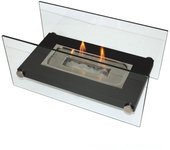 Chimenea de etanol de sobremesa en metal negro Purline ONIROS