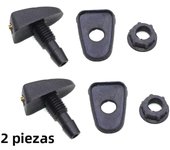 2pcs Car Windshield Washer Wiper Nozzle Fit For Audi A1 A3 A4 B6 B8 B9  A5 A6 A7 A8 C5 Q7 Q3 Q5 Q5L SQ5 R8 TT S5 S6 S7 S8