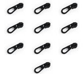 10PCS #5 Metal Zipper Puller Bulk Zipper Slider Removable Thickened Zipper Puller Extension Suitable for Wallets Clothes Shoes