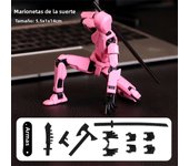 1pc Multi-joint Articulated Doll,Statue Doll Model Toys with Different Weapons,Full-body Mobile Robot (Requires Self-assembly)
