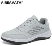 Men Walking Shoe Fashion Casual Sneakers Non-slip Man PU Leather Footwear
