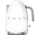 SMEG Calentador de Agua electrico, hervidor KLF03WHEU, 2400 W, 1.7 litros, Acero Inoxidable, Blanco