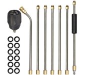 Pressure Washer Extension Wand Set Outdoor Car Wash Accessories Spear Car Wash Nozzle Quick Connect Tool Karcher Parkside Lavor