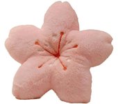 Cojín de flor de cerezo kawaii para decoración de habitación, cojín de pétalos de cerezo para niña, cojín de silla con flor de tatami de felpa para ventana salediza, cojín rosa.